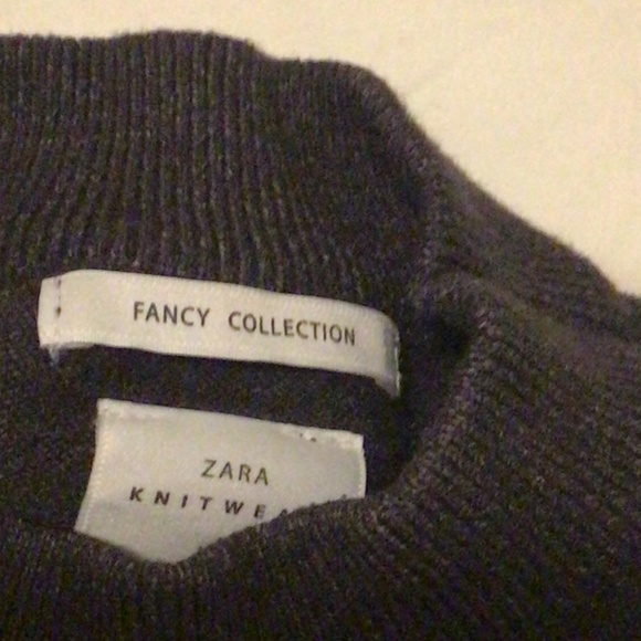 Zara Fancy Collection Charcoal Sweater Pullover - Picture 5 of 6